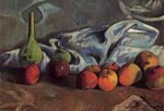 Still life with apples and green vase 1890